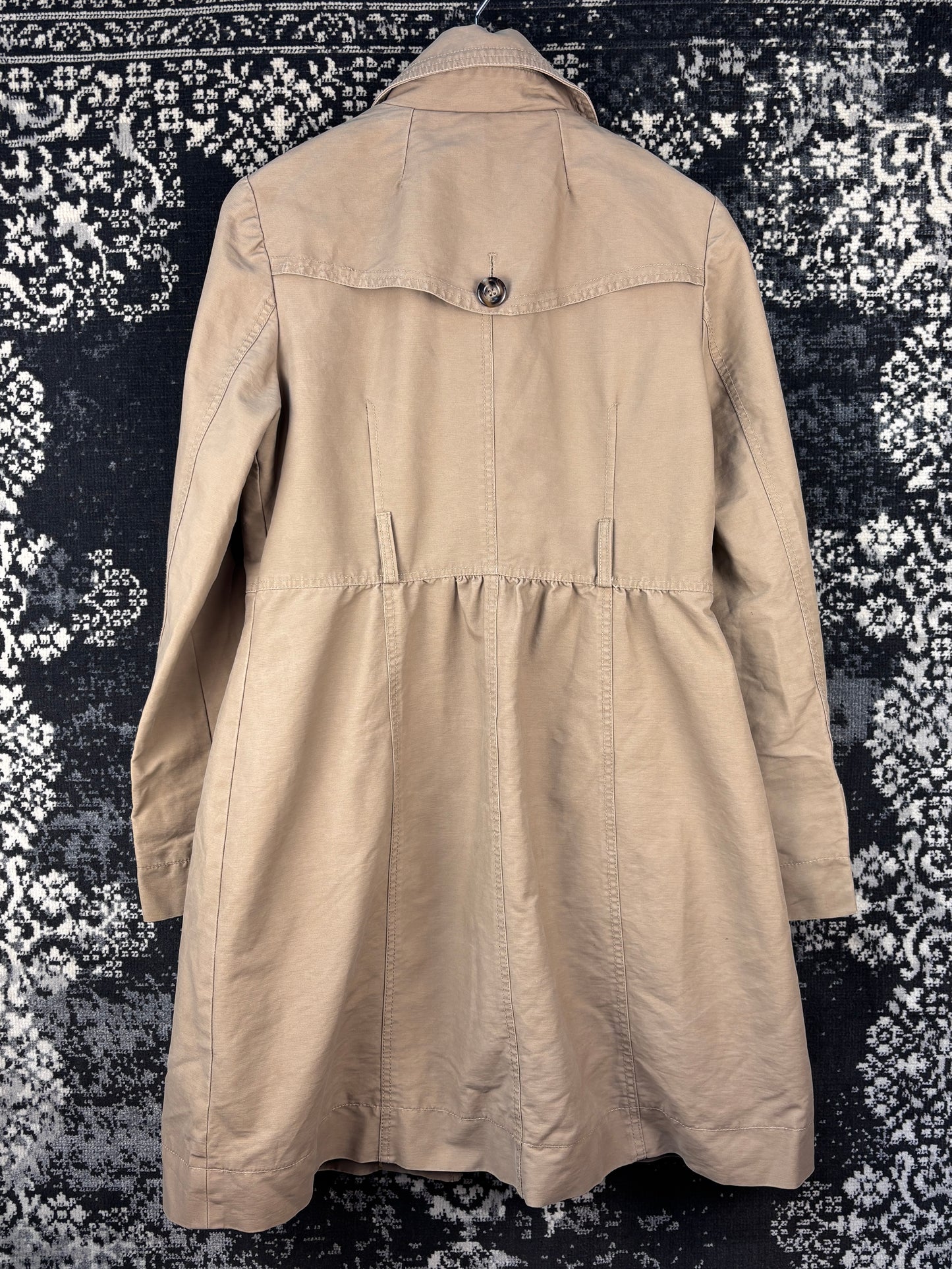 Womens Vintage Light Brown Trench Coat