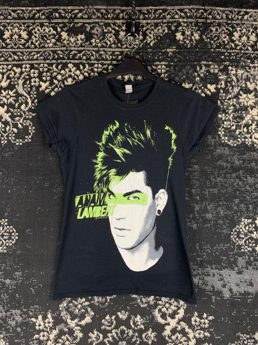 Y2K Women's Black Adam Lambert Graphic Band T-Shirt