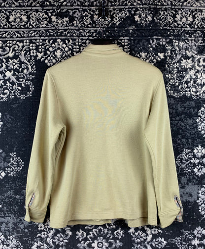 Men’s Vintage Burberrys London Beige Button Up Shirt