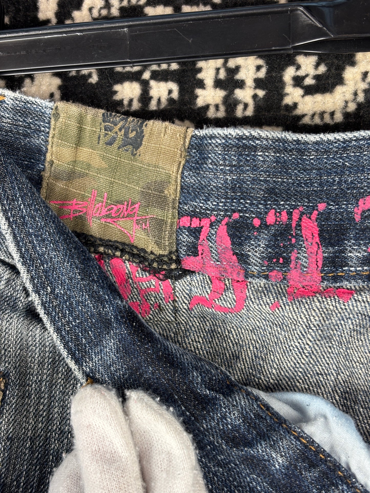 Mens Y2K Billabong Washed Blue Jeans