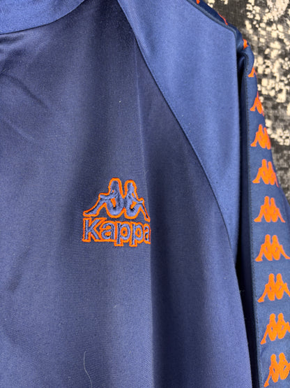 Mens Vintage Kappa Dark Blue Track Jacket