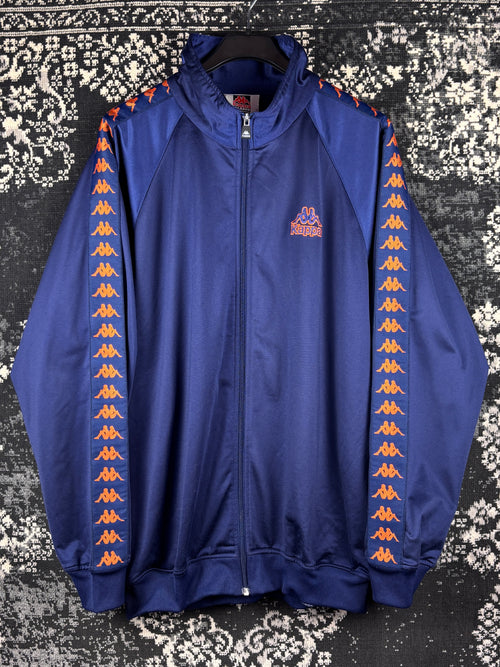 Mens Vintage Kappa Dark Blue Track Jacket
