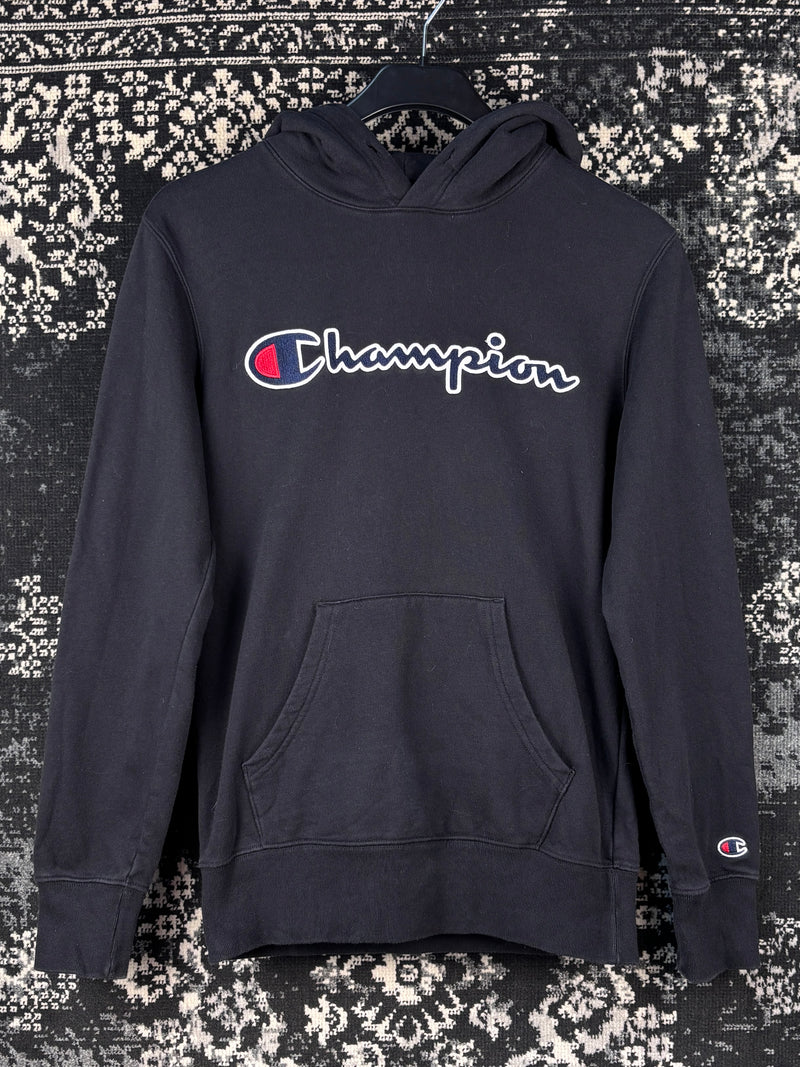 Mens Champion Black Hoodie
