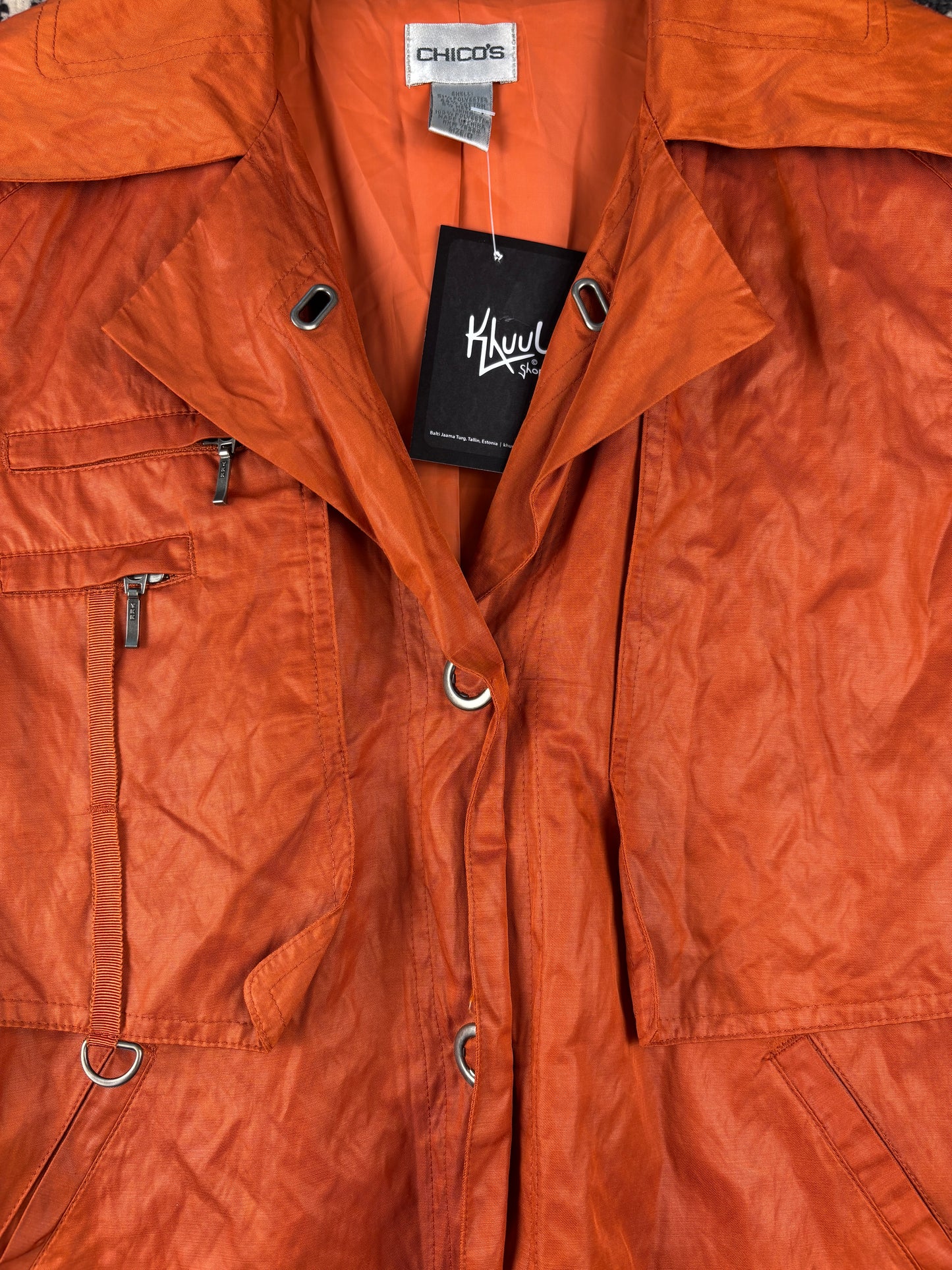 Women's Vintage Y2K Chicos Orange Light Jacket