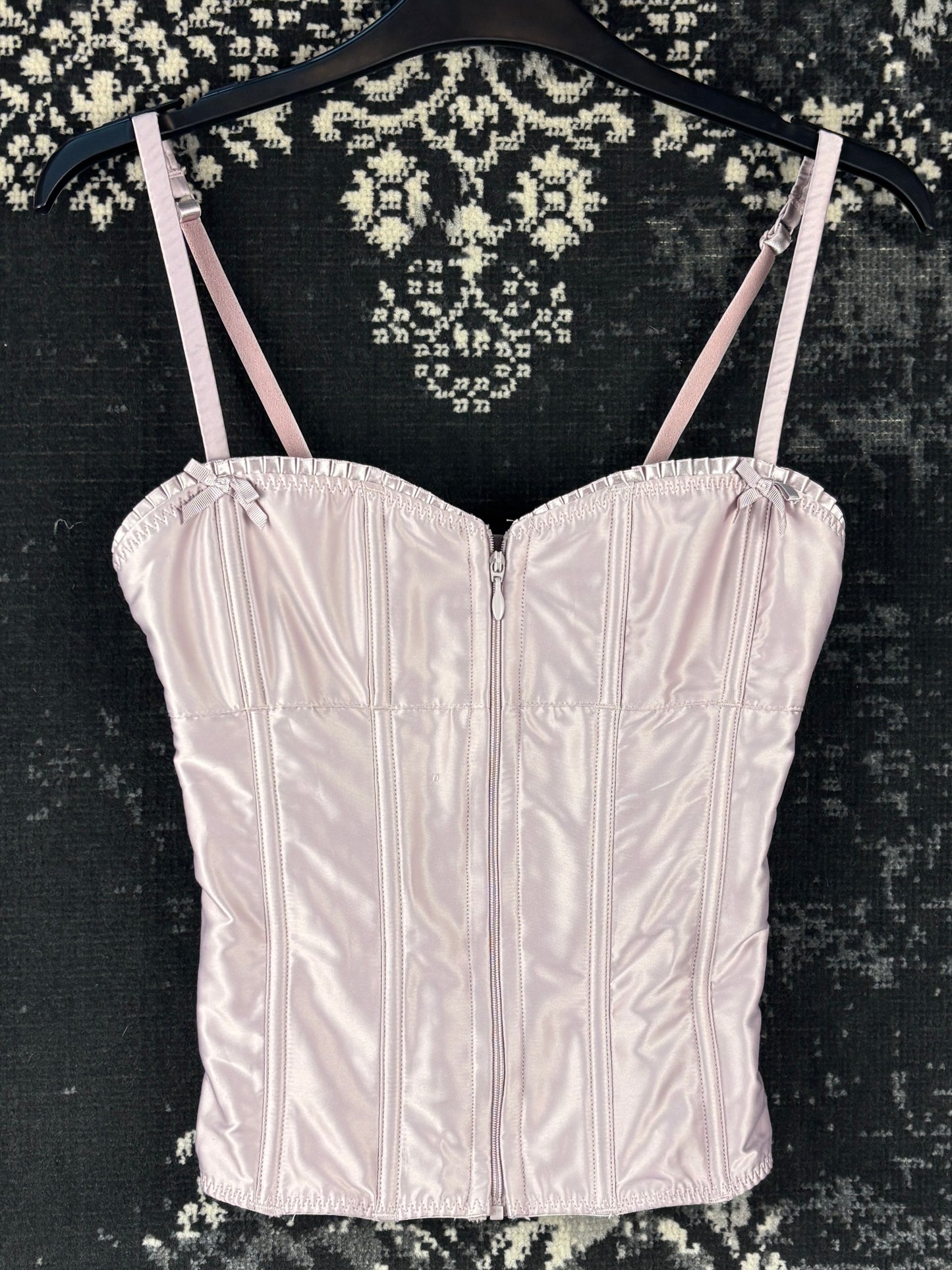 Women's Y2K Coguette Light Pink Corset Top