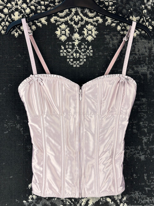 Women's Y2K Coguette Light Pink Corset Top