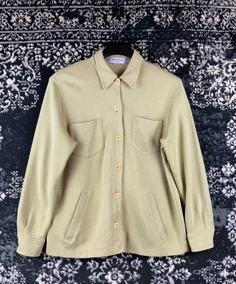 Men’s Vintage Burberrys London Beige Button Up Shirt