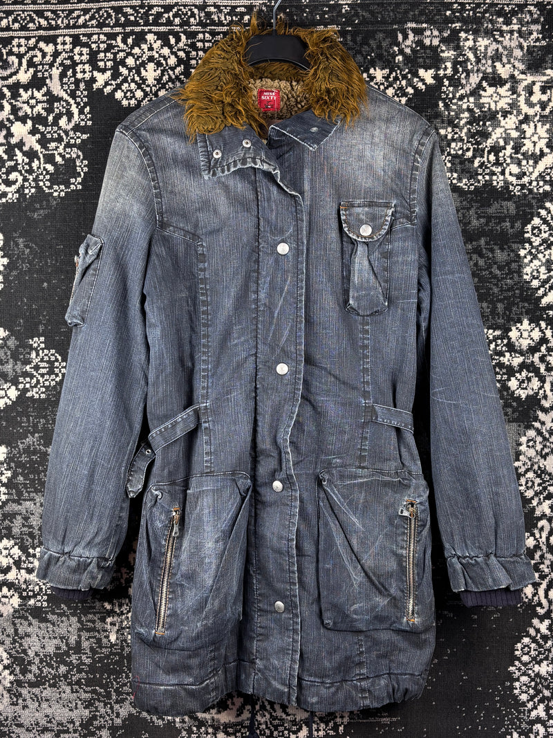 Women's Y2K Miss Sixty Denim Zip Coat