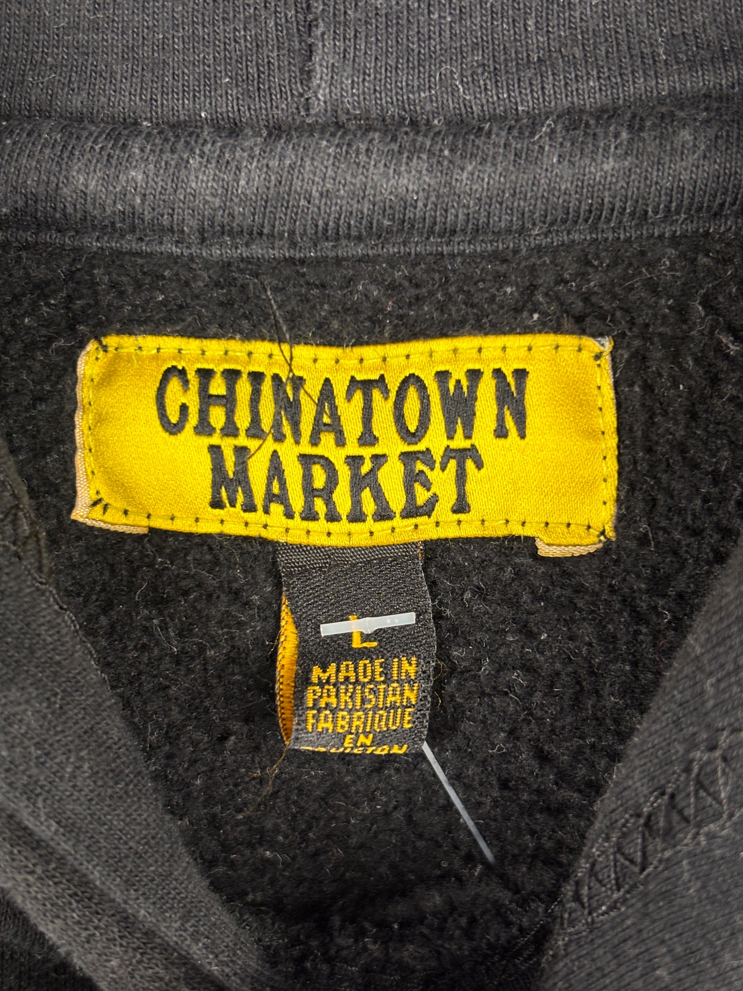 Men's Vintage "CHINATOWN" Black Hoodie