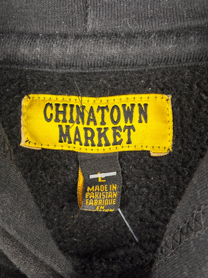 Men's Vintage "CHINATOWN" Black Hoodie