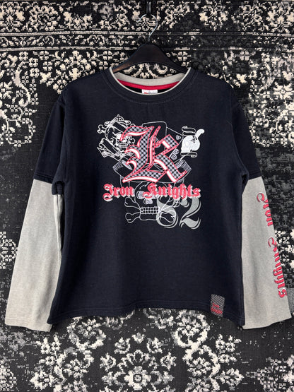Women's Y2K Iron Knights Graphic Dark Longsleeve Shirt