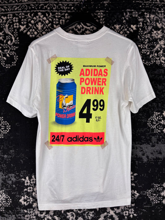 Adidas Originals Graphic T-Shirt with Power Drink Ad Print