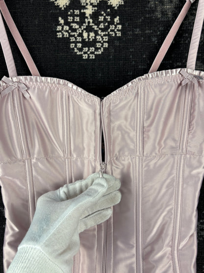 Women's Y2K Coguette Light Pink Corset Top