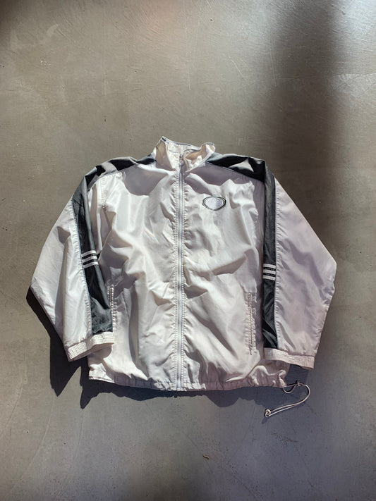 Adidas Vintage White And Black Full Zip Track Jacket