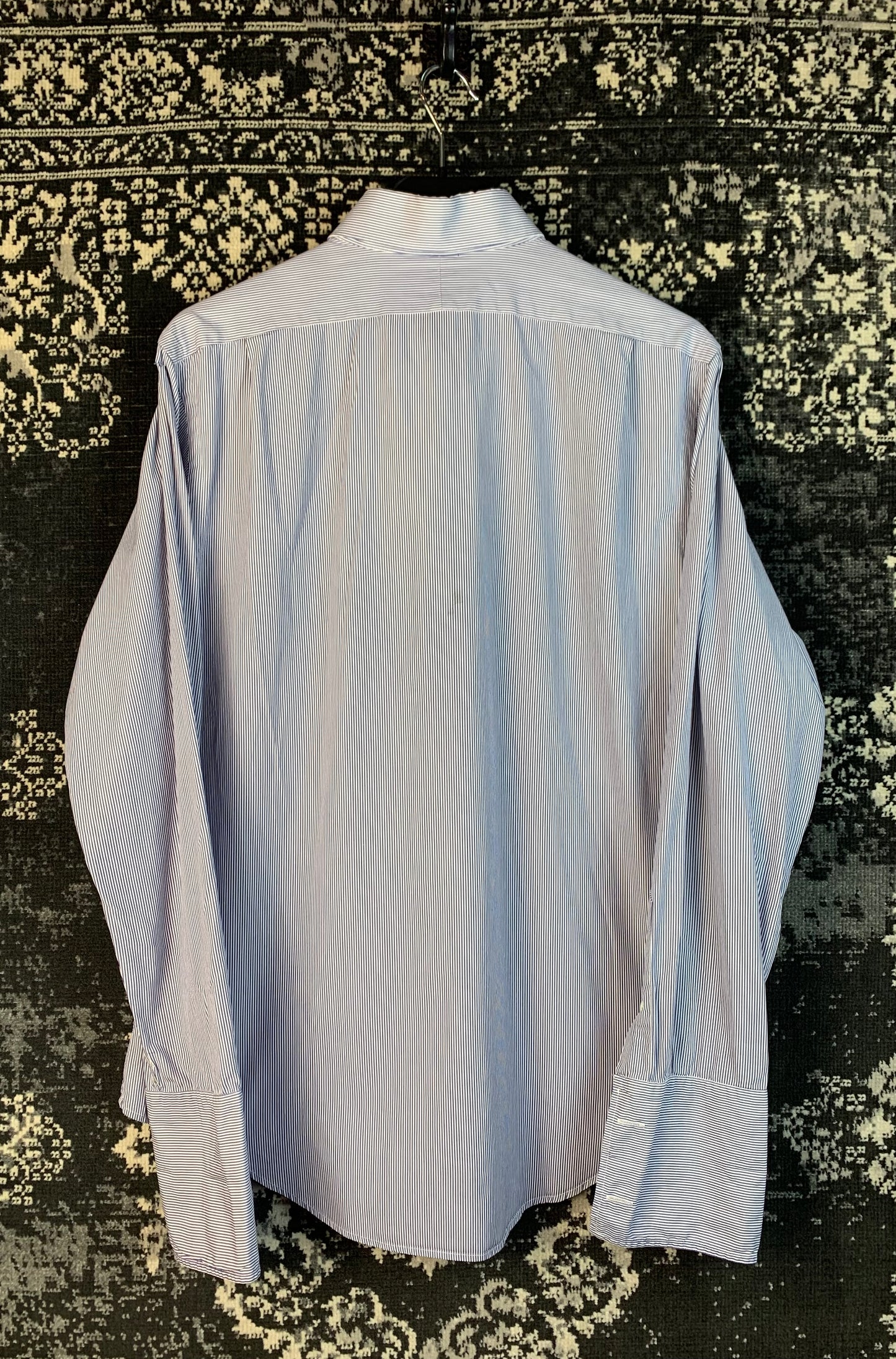 "Polo by Ralph Lauren" Blue Striped Long Sleeve Button Up Shirt