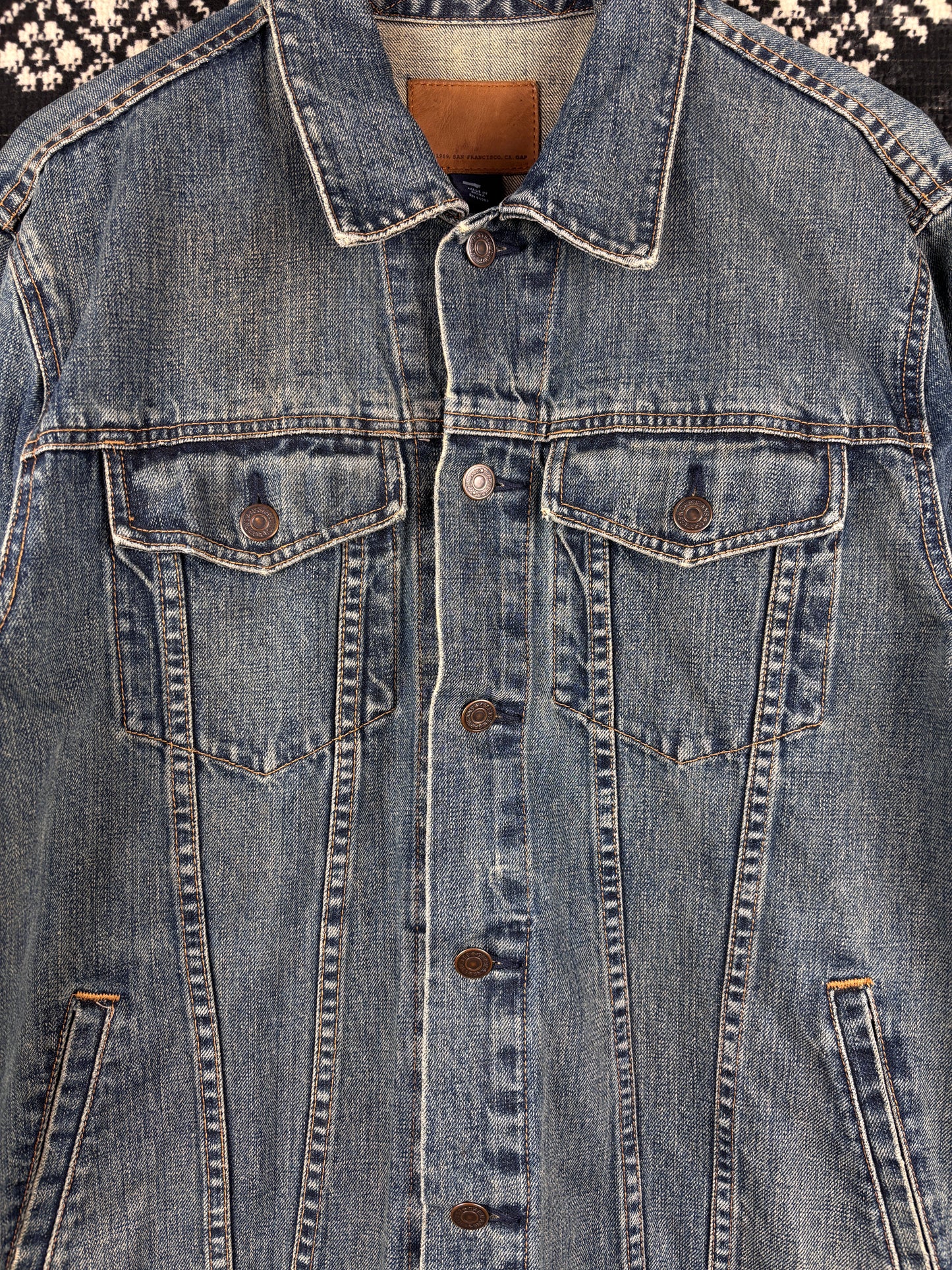 Mens Vintage GAP Blue Denim Jacket