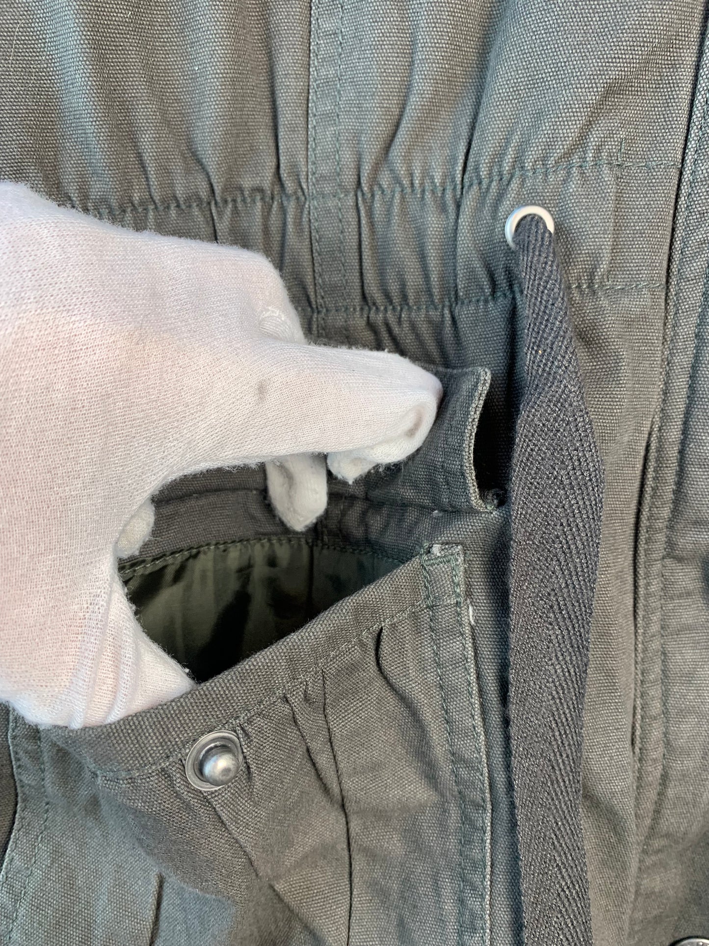 Womens Vintage Y2K Dark Grey Techwear Utility Jacket