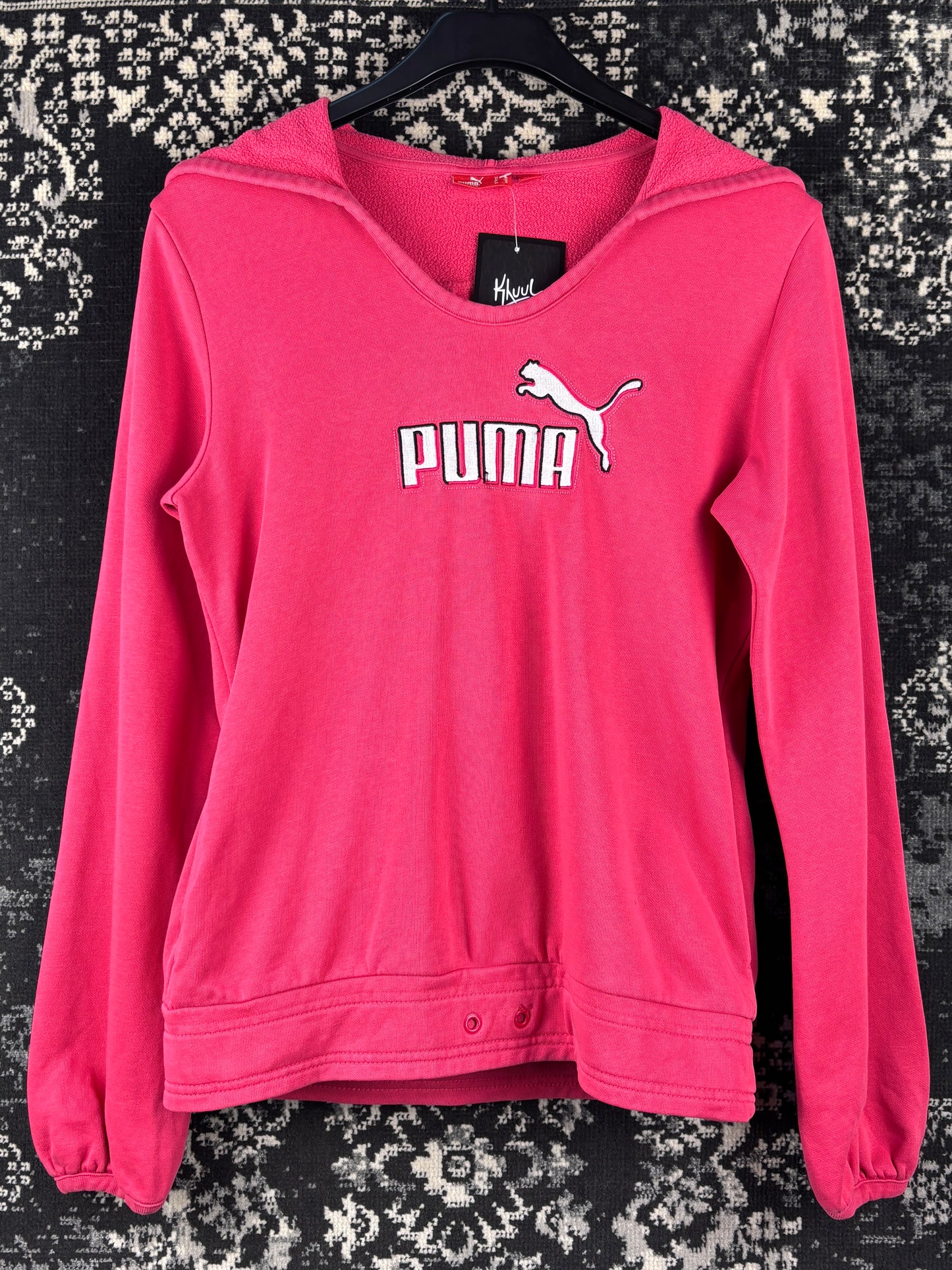 Women's Y2K Pink Puma Hoodie