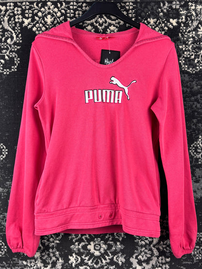 Women's Y2K Pink Puma Hoodie