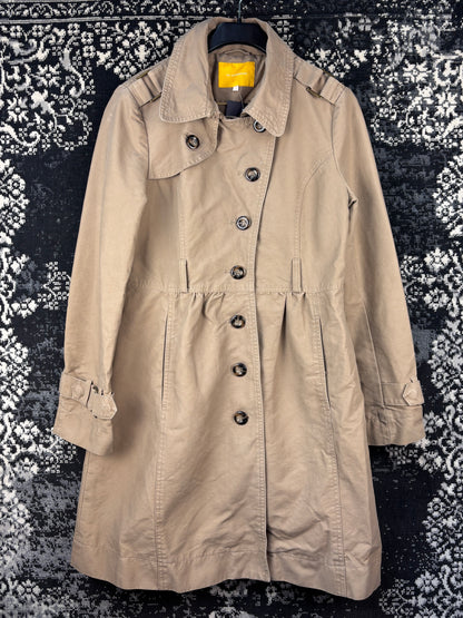 Womens Vintage Light Brown Trench Coat