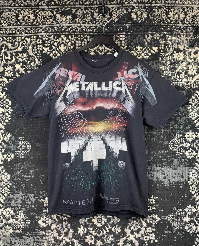 Mens Y2K Vintage Metallica Master of Puppets T Shirt