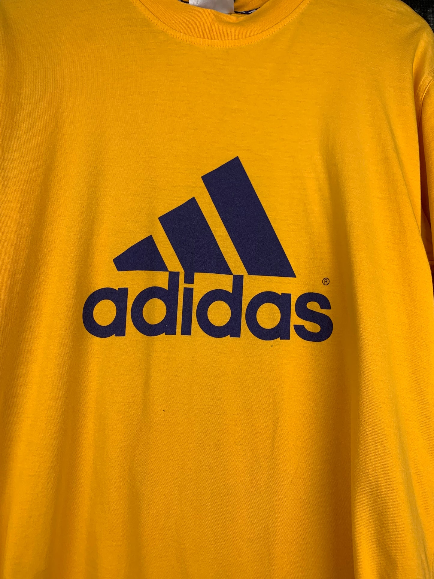 Adidas Orange Logo T-Shirt in Bold Sporty Style