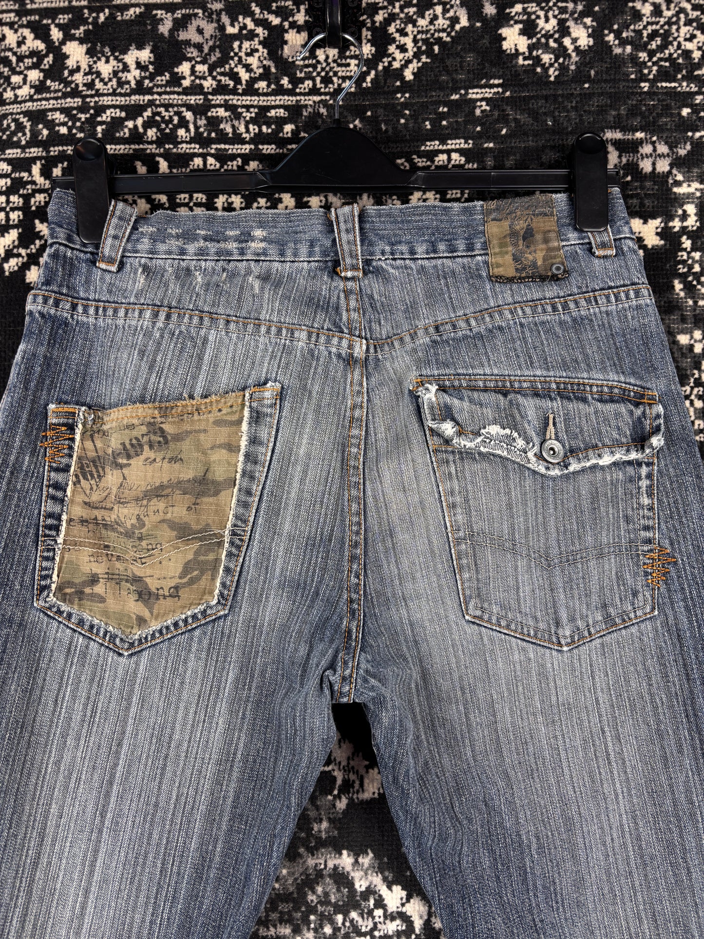 Mens Y2K Billabong Washed Blue Jeans