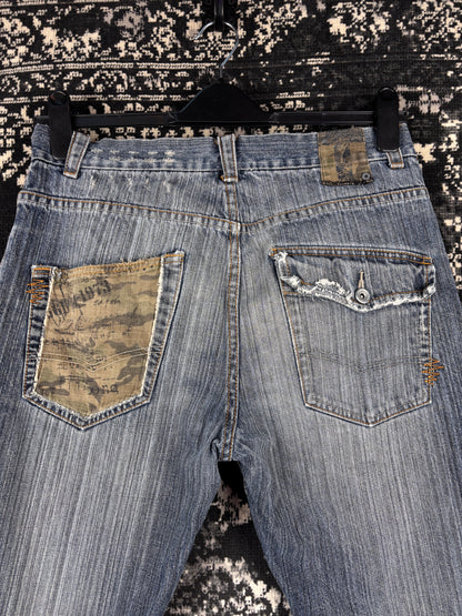 Mens Y2K Billabong Washed Blue Jeans
