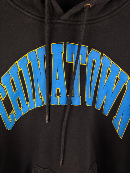 Men's Vintage "CHINATOWN" Black Hoodie