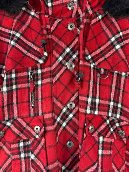 Women's Y2K Next Red Checkered Jacket