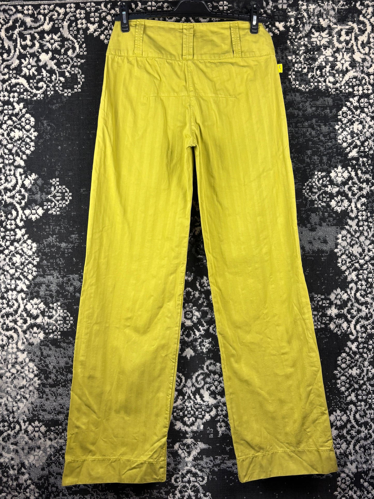 Women's Vintage Long Lime Green Trousers