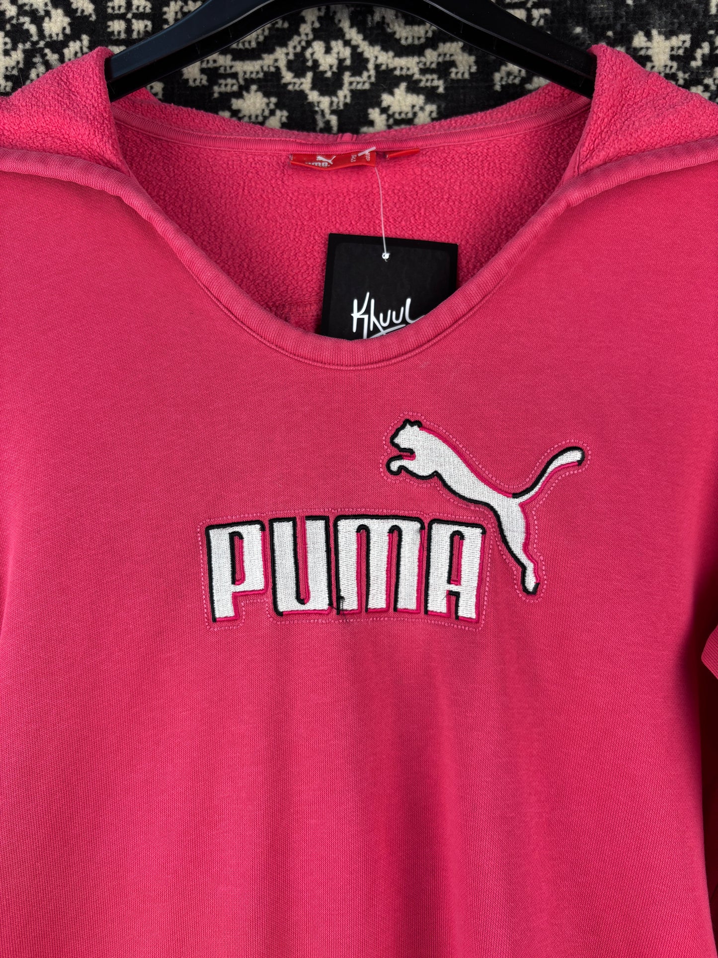 Women's Y2K Pink Puma Hoodie