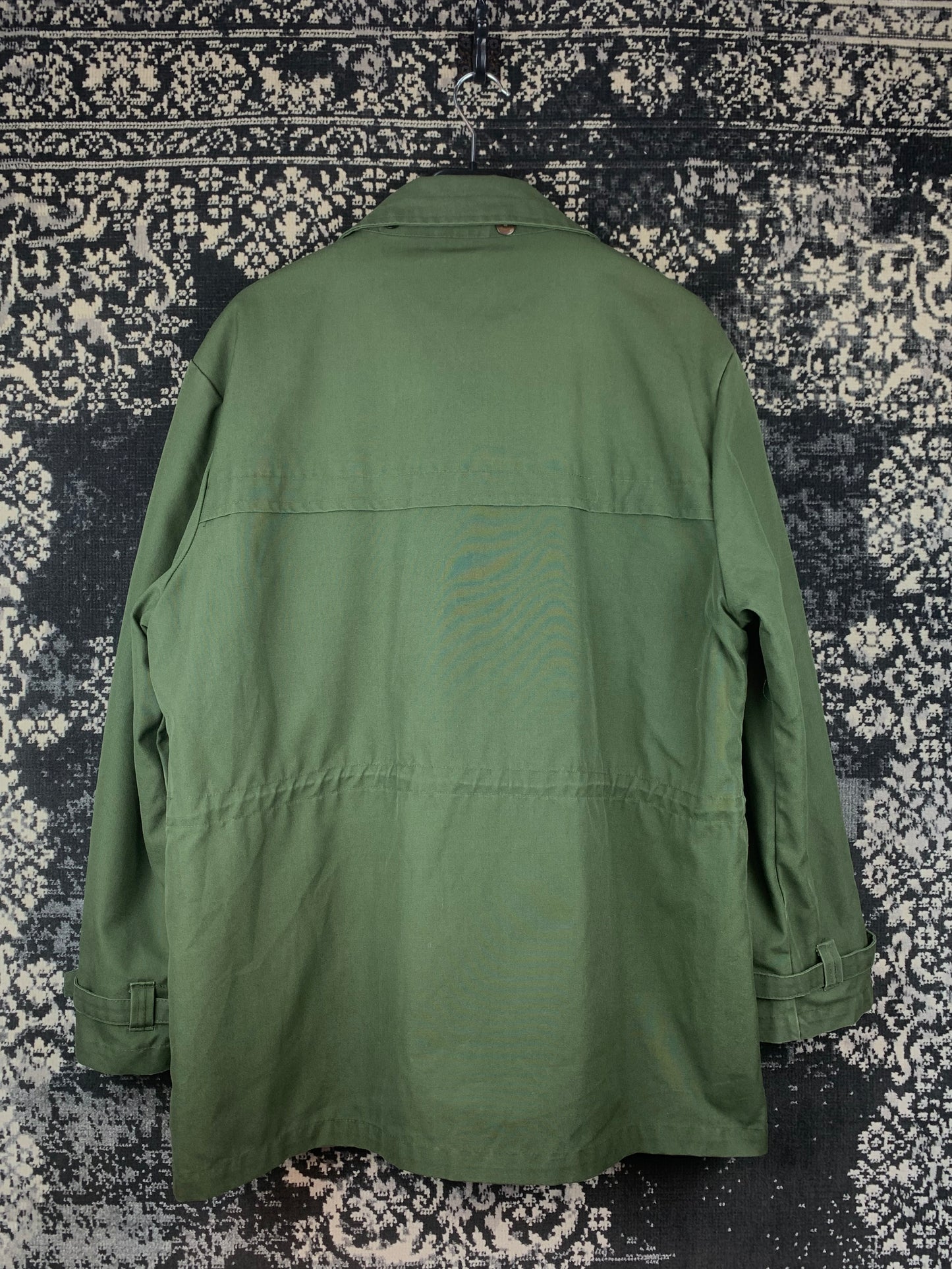 Mens Vintage Army Green Heavyweight Winter Coat
