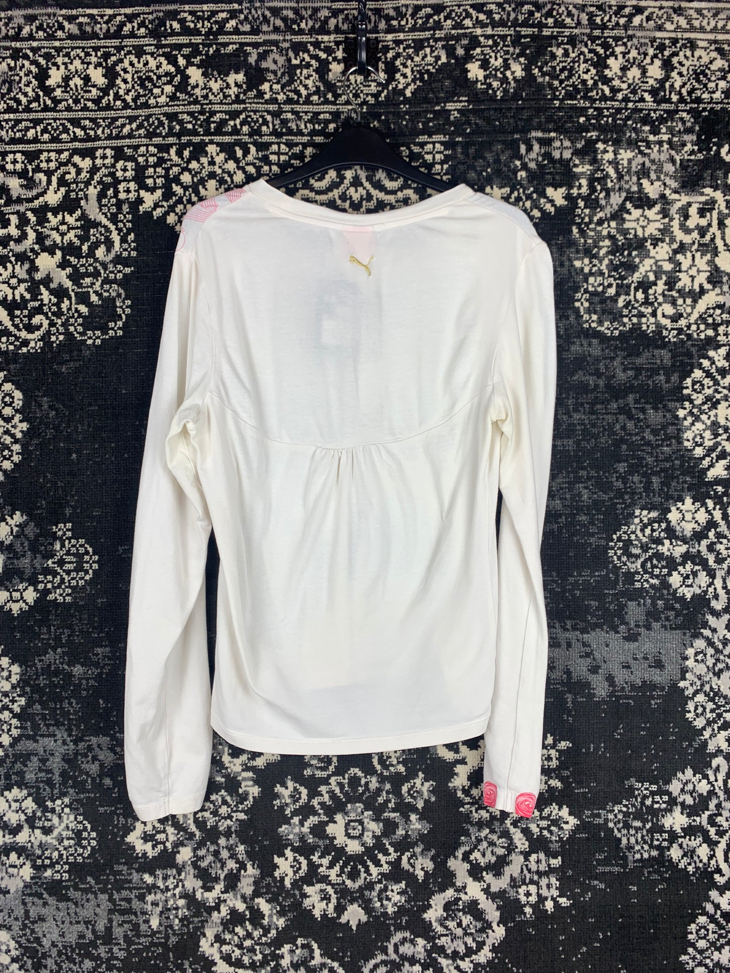 Y2K Women's White Puma Longsleeve Shirt