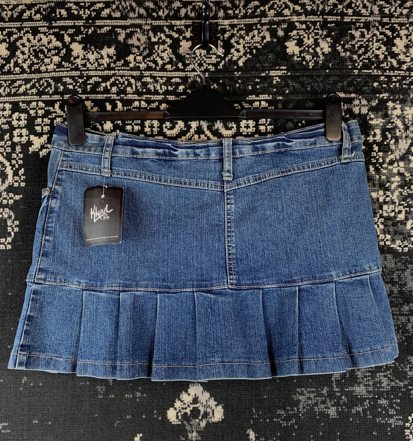 Womens Y2K X Mail Denim Mini Skirt
