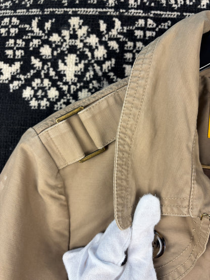 Womens Vintage Light Brown Trench Coat