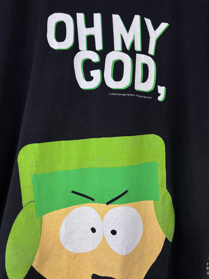 Men South Park Kenny “Oh My God / They Killed Kenny” Black Graphic T-Shirt