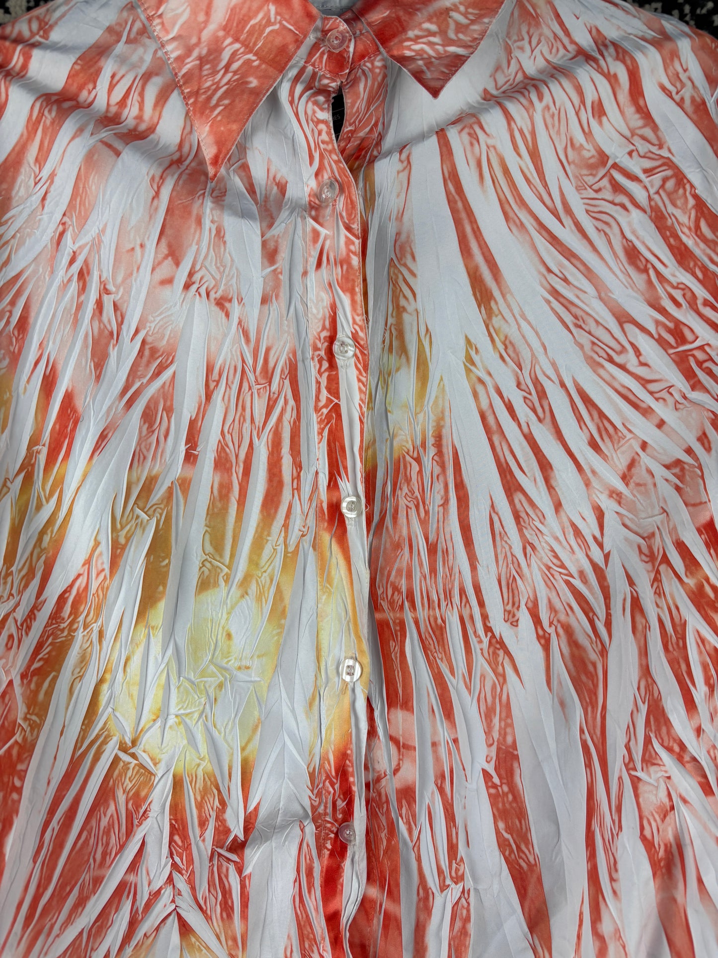 Women's Y2K Warm Toned Wrinkly Longsleeve