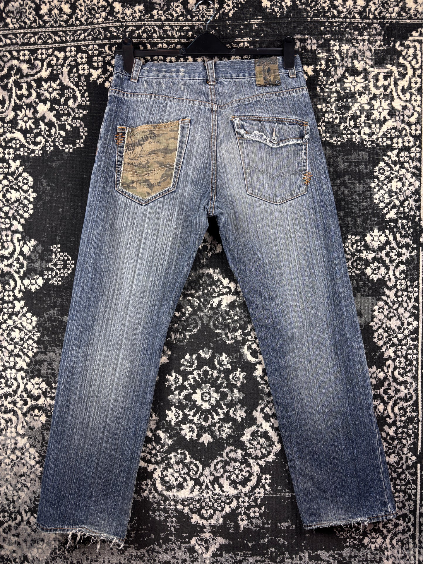 Mens Y2K Billabong Washed Blue Jeans