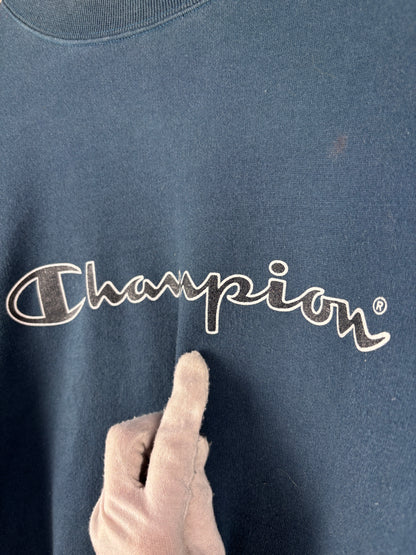 Men's Vintage Champion Navy Blue Sweatshirt