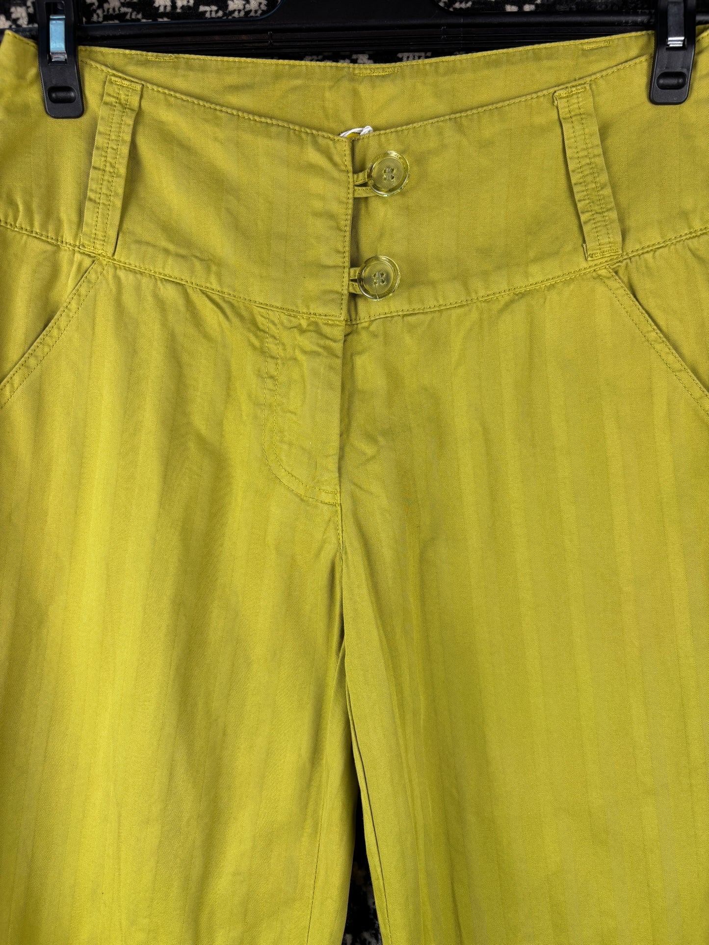 Women's Vintage Long Lime Green Trousers