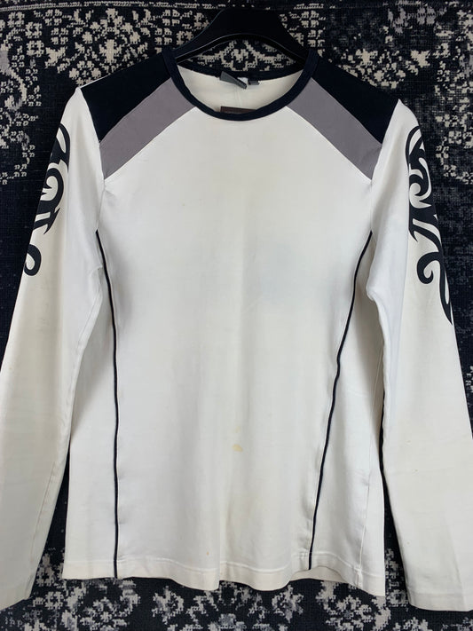 Y2K Tribal Graphic Long Sleeve Shirt