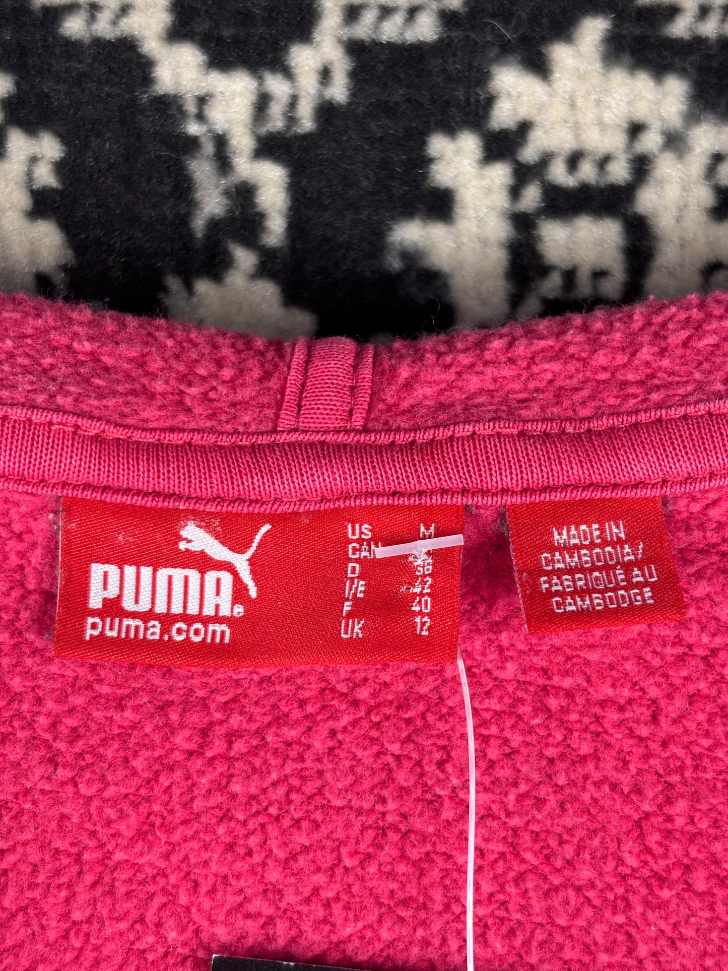Women's Y2K Pink Puma Hoodie