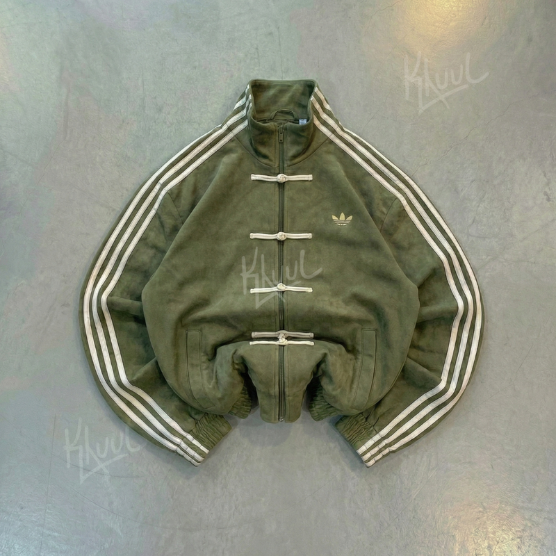 Adidas Olive Green Chinese Snake New Year 2026 CNY Tang Track Jacket